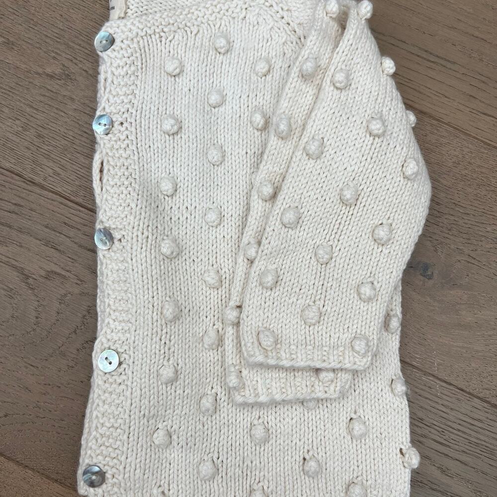 NAPAANI Toddler Girls Organic Knit Cardigan Sweater Sz 2